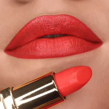 Iba Long Stay Matte Lipstick for Women- M05 Orange Flash, 4g | Creamy Matte Finish & Smooth Texture| Long-Lasting | Hydrated Lips | Enriched with Vitamin E| Intense Colour & Highly Pigmented | Lip Makeup